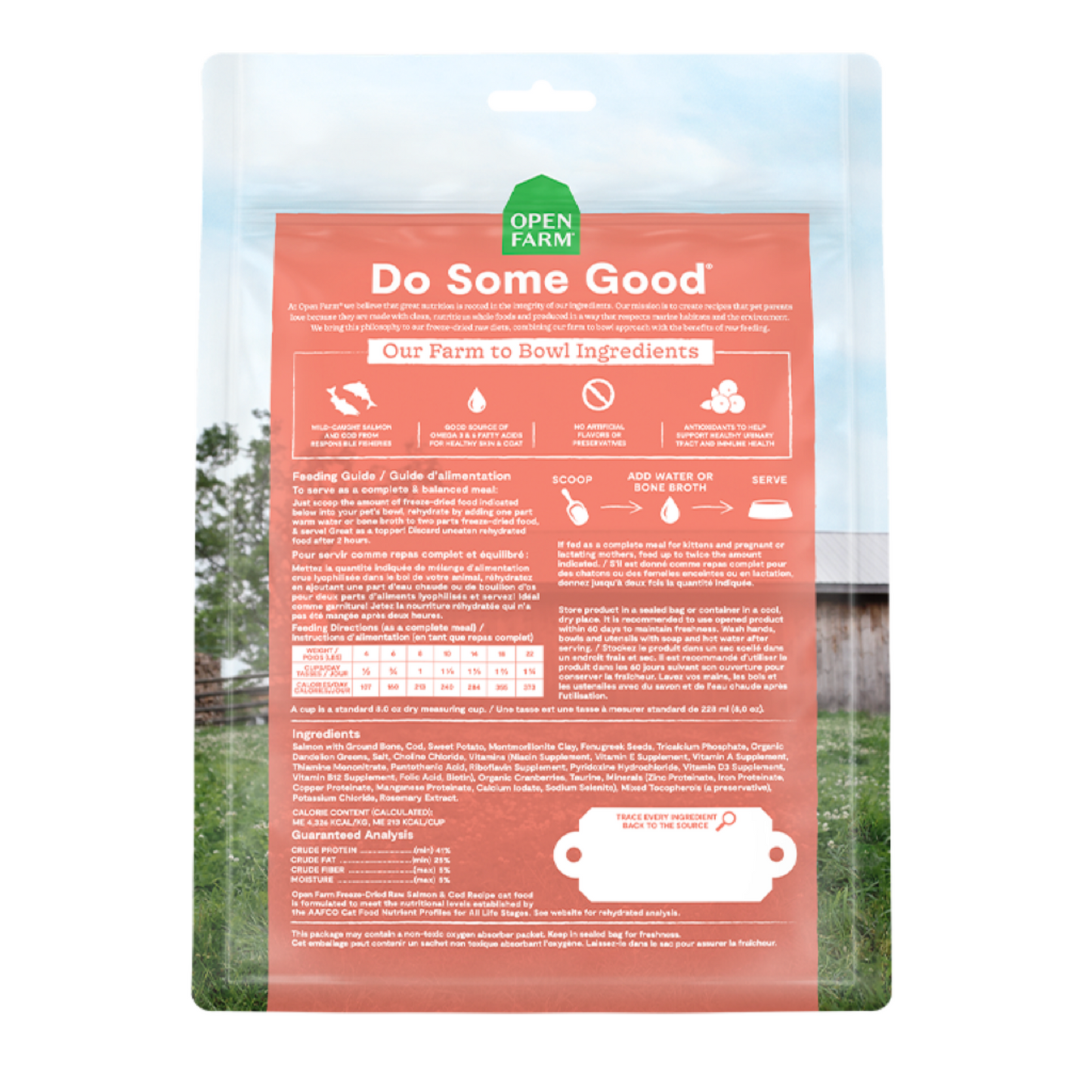 OPEN FARM Wild-Caught Salmon & Cod Freeze Dried Raw Cat Food