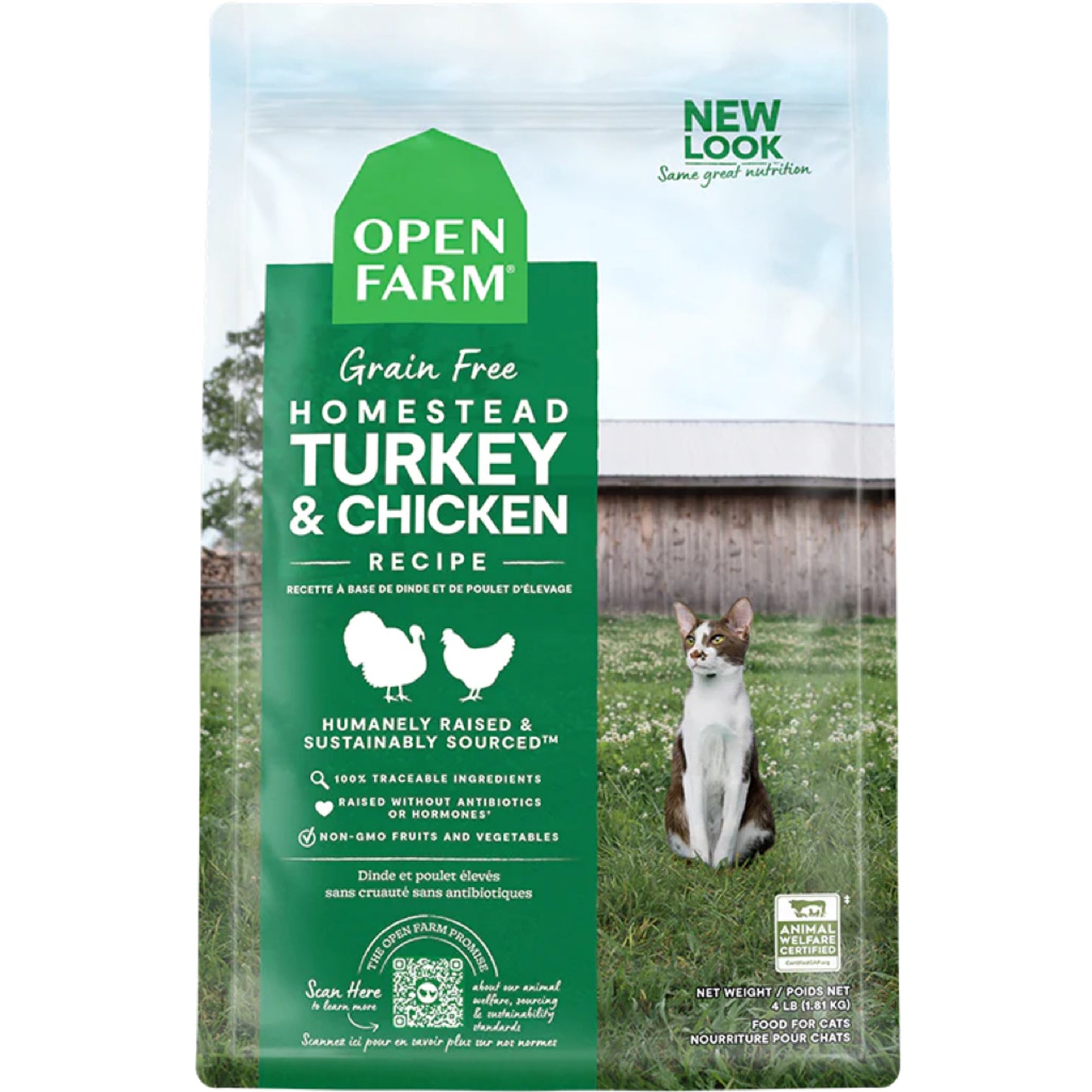 OPEN FARM Homestead Turkey & Chicken Dry Cat Food