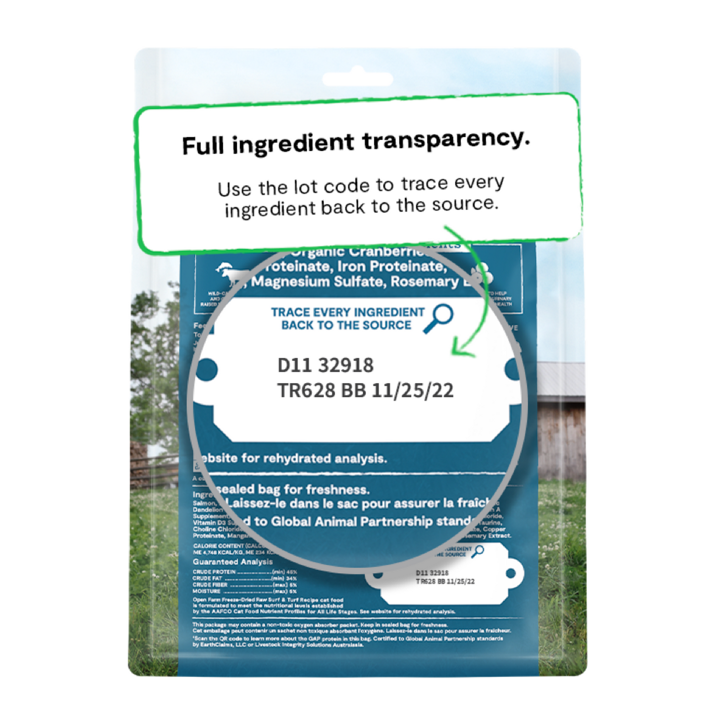 OPEN FARM Surf & Turf Freeze Dried Raw Cat Food