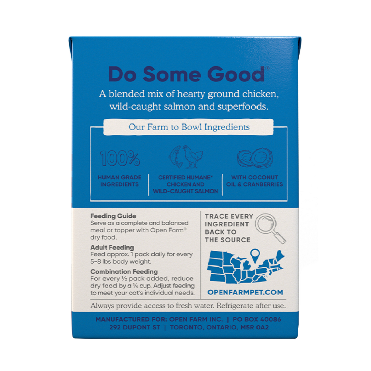 OPEN FARM Chicken & Salmon Rustic Blend Wet Cat Food