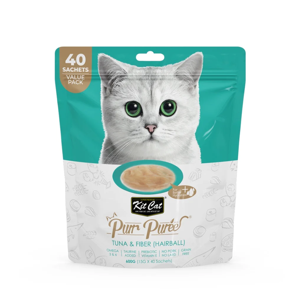 Kit Cat Purr Puree Tuna & Fiber (Hairball)