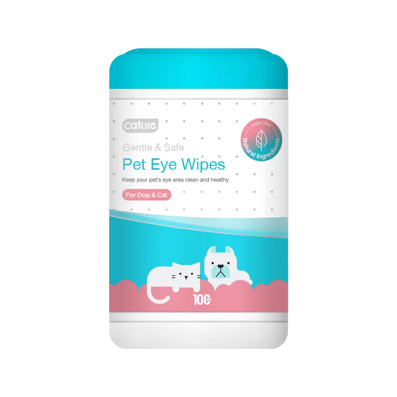 Cature Pet Eye Wipes/Tear Stain Remover Wipes 100 count for Dog and Cat