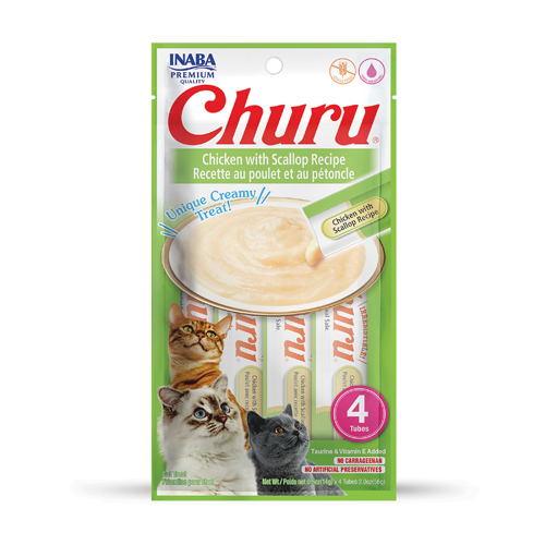 INABA Cat CHURU Chicken with Scallop Recipe