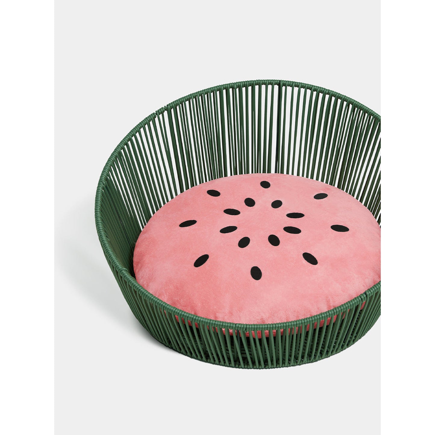VETRESKA WATERMELON RATTAN PET BED