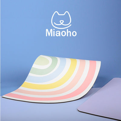 Miaoho Waterproof Rainbow Pet Food Mat