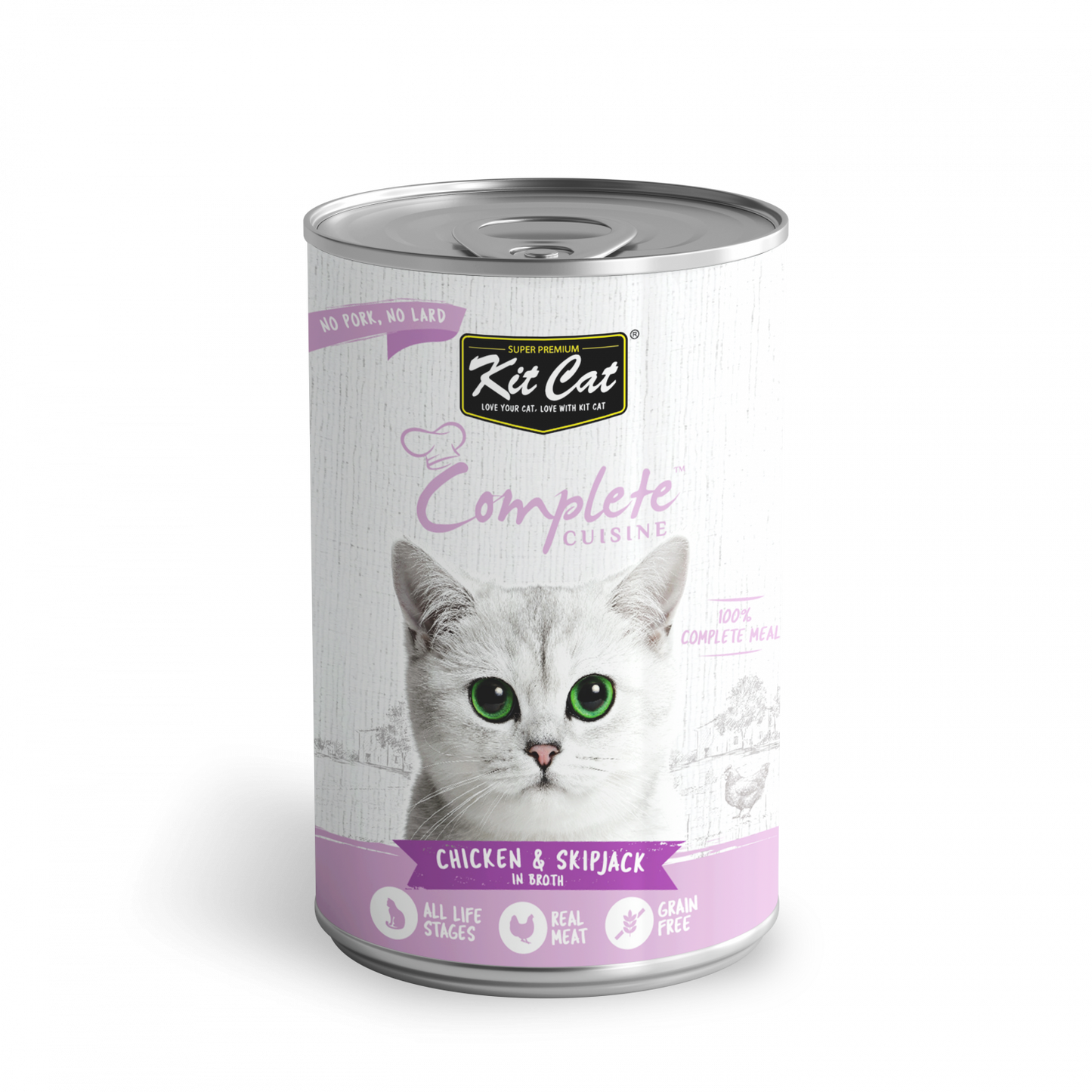 Kit Cat Complete Cuisine Chicken And Skipjack In Broth