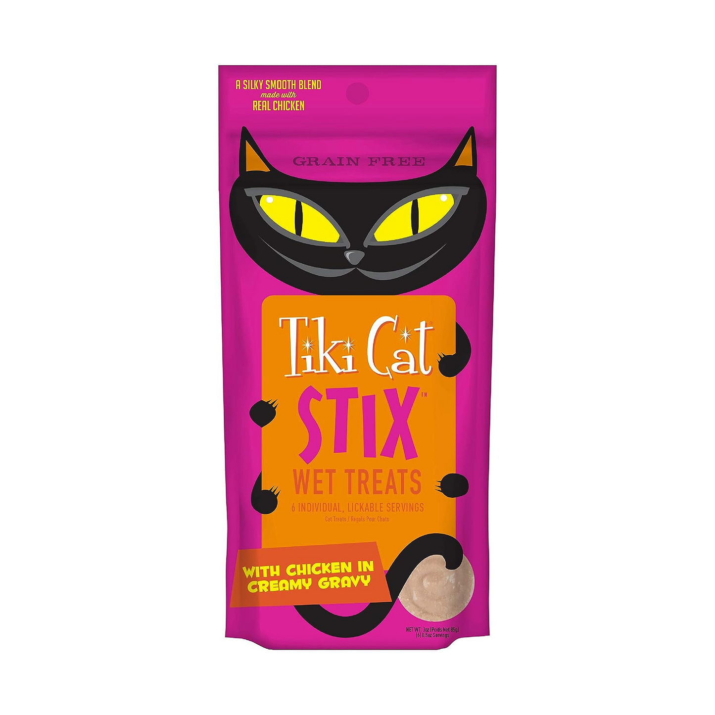 Tiki Cat Stix® Chicken Mousse 6Ct Single Serve Pouches Wet Cat Treats
