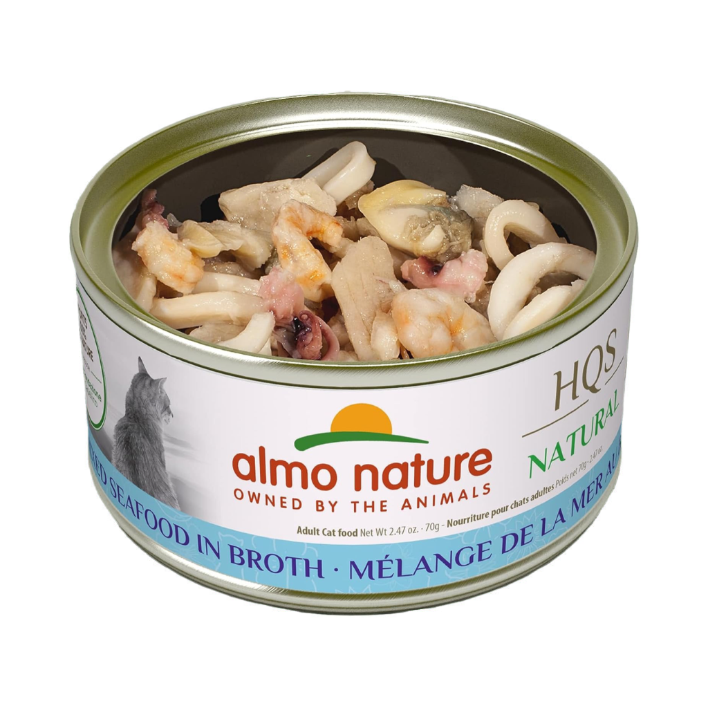 ALMO NATURE HQS Natural Mixed Seafood in broth Cat Food