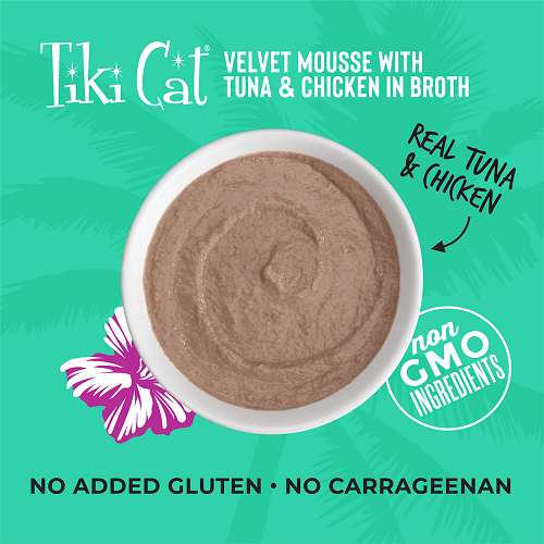Tiki Cat® Velvet Mousse™ Tuna & Chicken Wet Cat Food