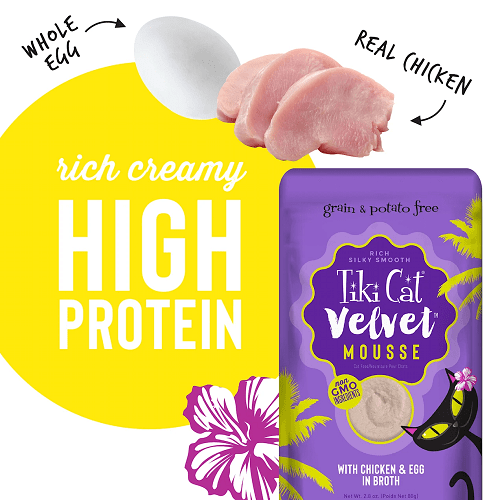 Tiki Cat® Velvet Mousse™ Chicken & Egg Wet Cat Food