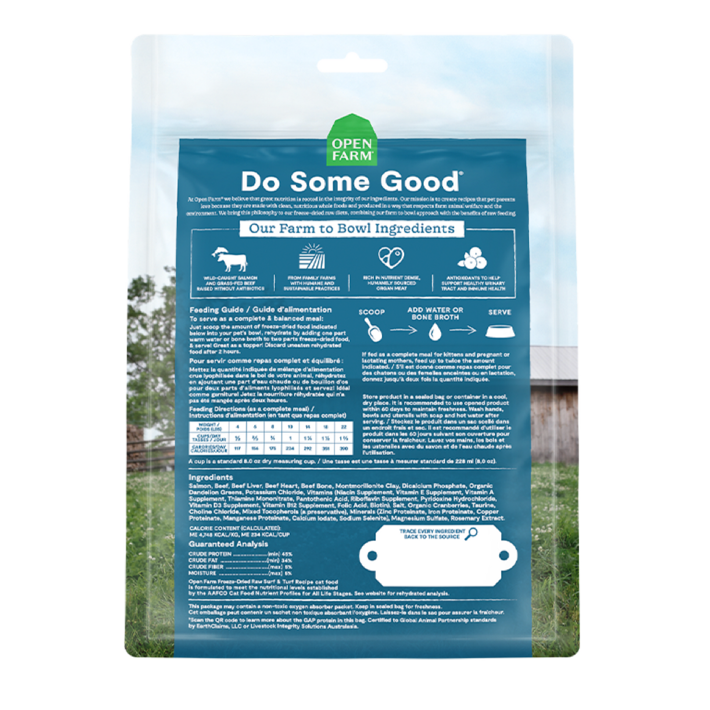 OPEN FARM Surf & Turf Freeze Dried Raw Cat Food