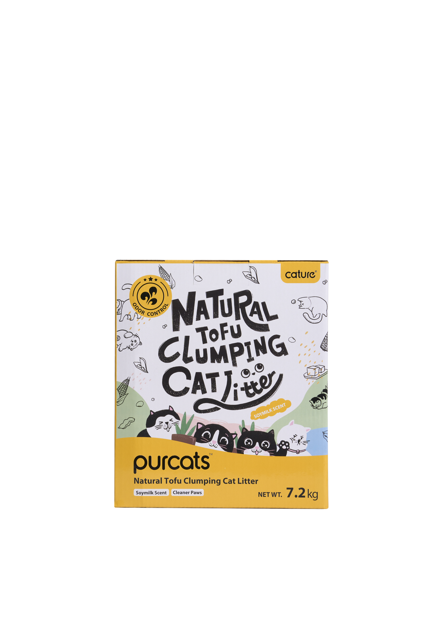 CATURE Natural Tofu Clumping Soymilk Scent 7.2 KG