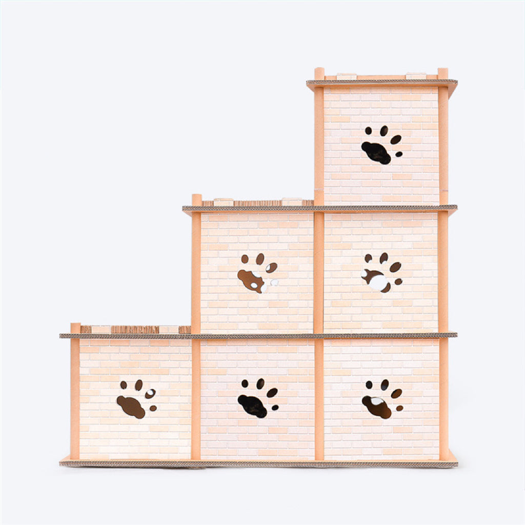 Deku - Three Ladder DIY Carton Cat House Cat Scratch Board
