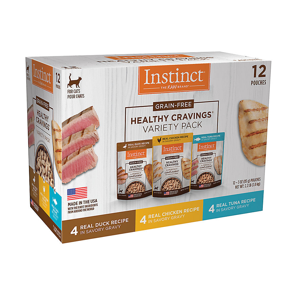 INSTINCT® CAT FOOD HEALTHY CRAVINGS POUCH VARIETY PACK