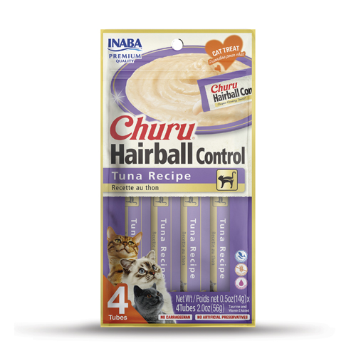 INABA Cat CHURU HAIRBALL CONTROL Tuna Recipe