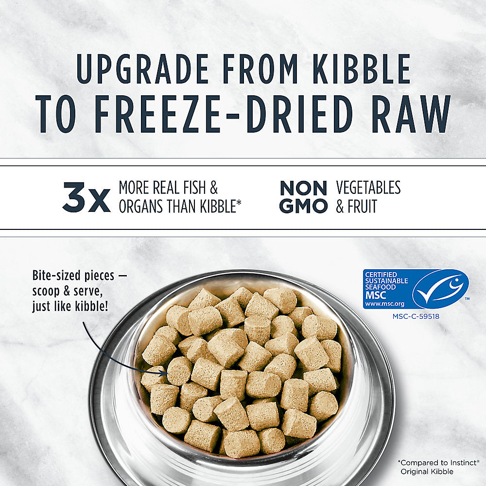 INSTINCT® CAT FOOD RAW FREEZE-DRIED MEALS WILD-CAUGHT ALASKAN POLLOCK RECIPE