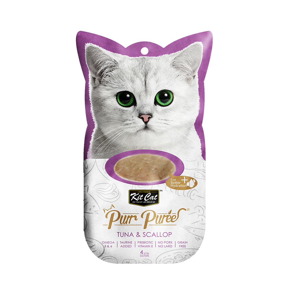 Kit Cat Purr Puree Tuna & Scallop