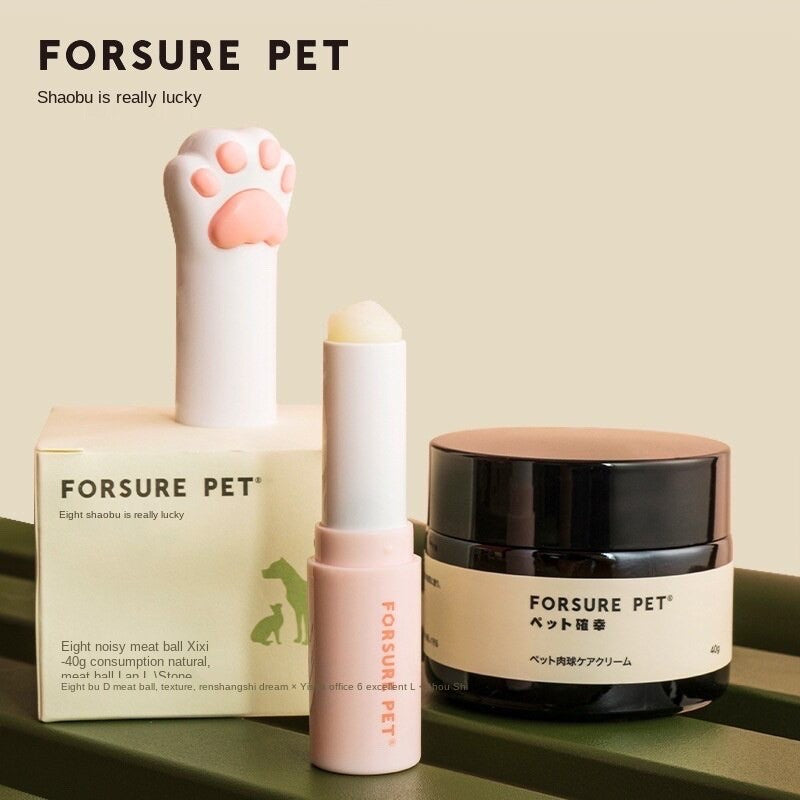 Forsure Pet Foot Protection Cream Tube/Natural Mild Antibacterial Deodorant/ Cat Dog Paw Cream Prevent Foot Cracking