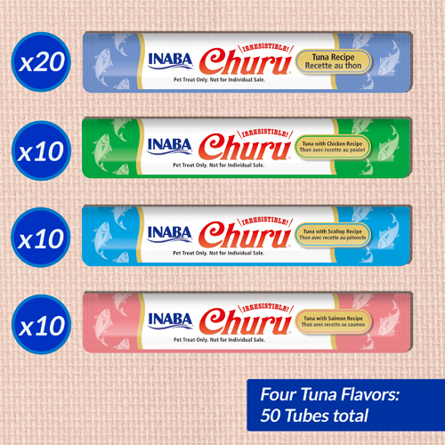 INABA Cat CHURU 50 ct Tuna Variety Jar