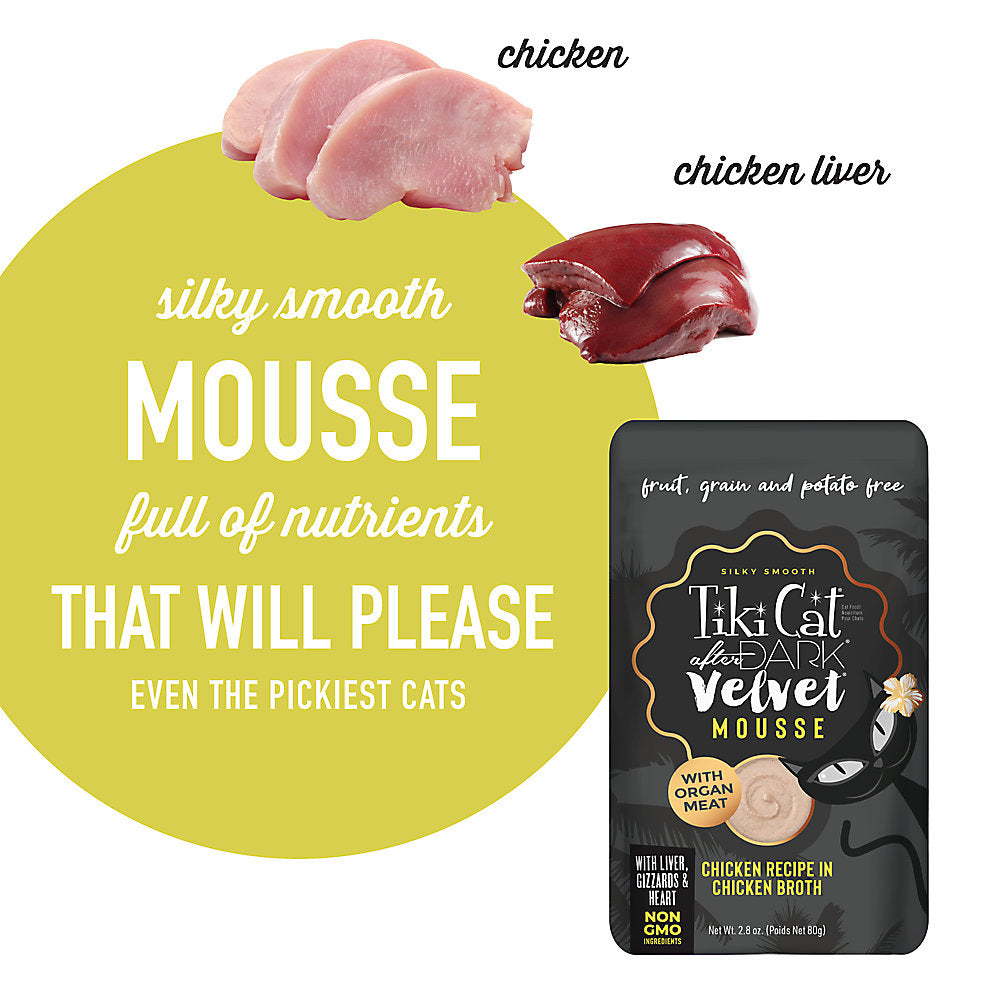 Tiki Cat® After Dark™ Velvet Mousse Chicken Recipe Wet Cat Food