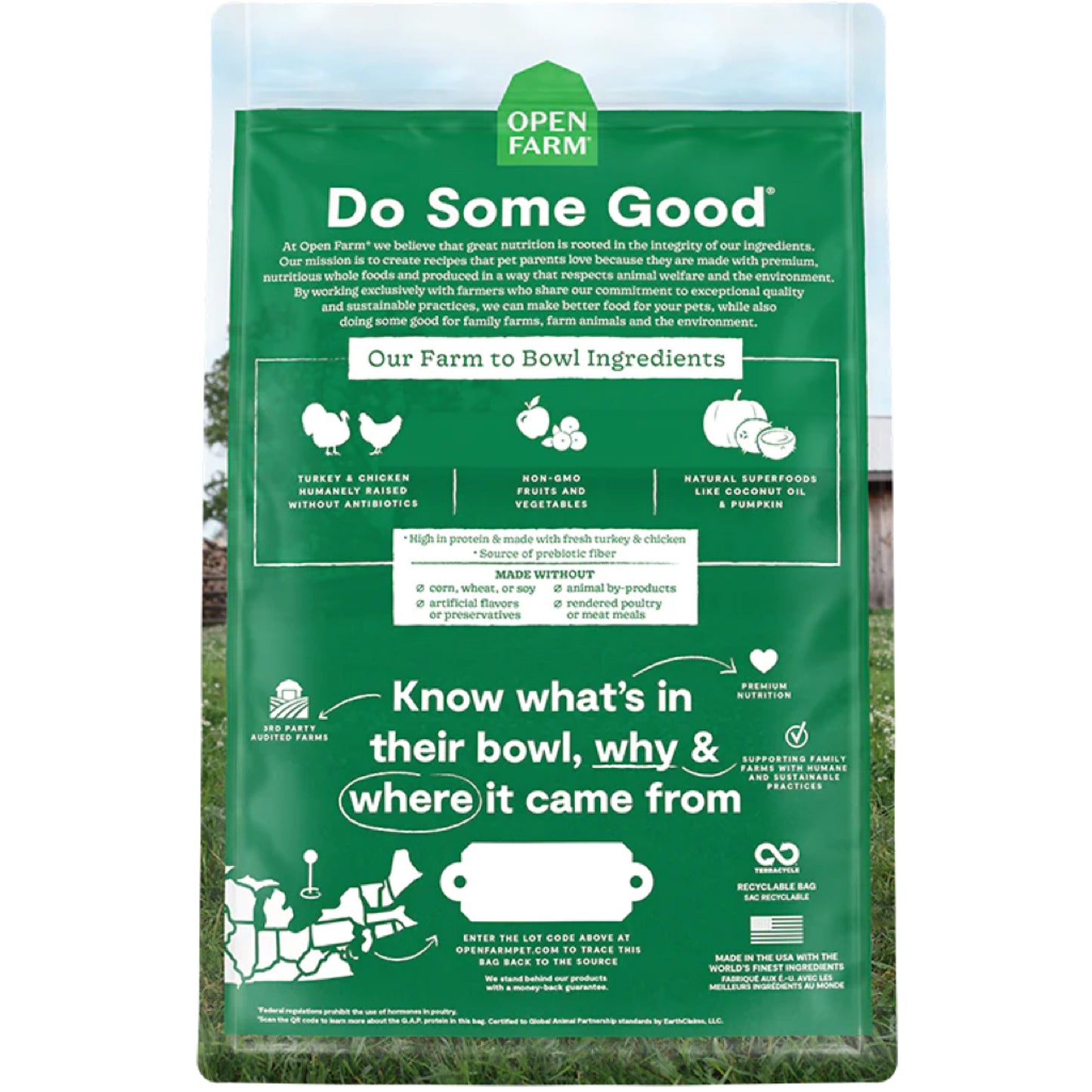 OPEN FARM Homestead Turkey & Chicken Dry Cat Food