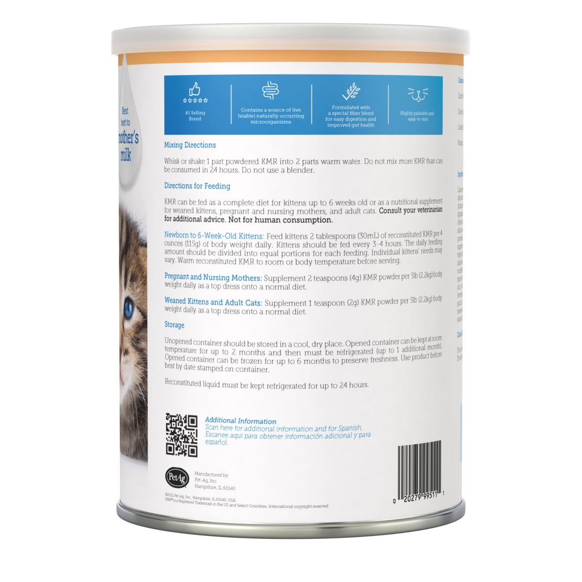 PetAg KMR® Kitten Milk Replacer Powder