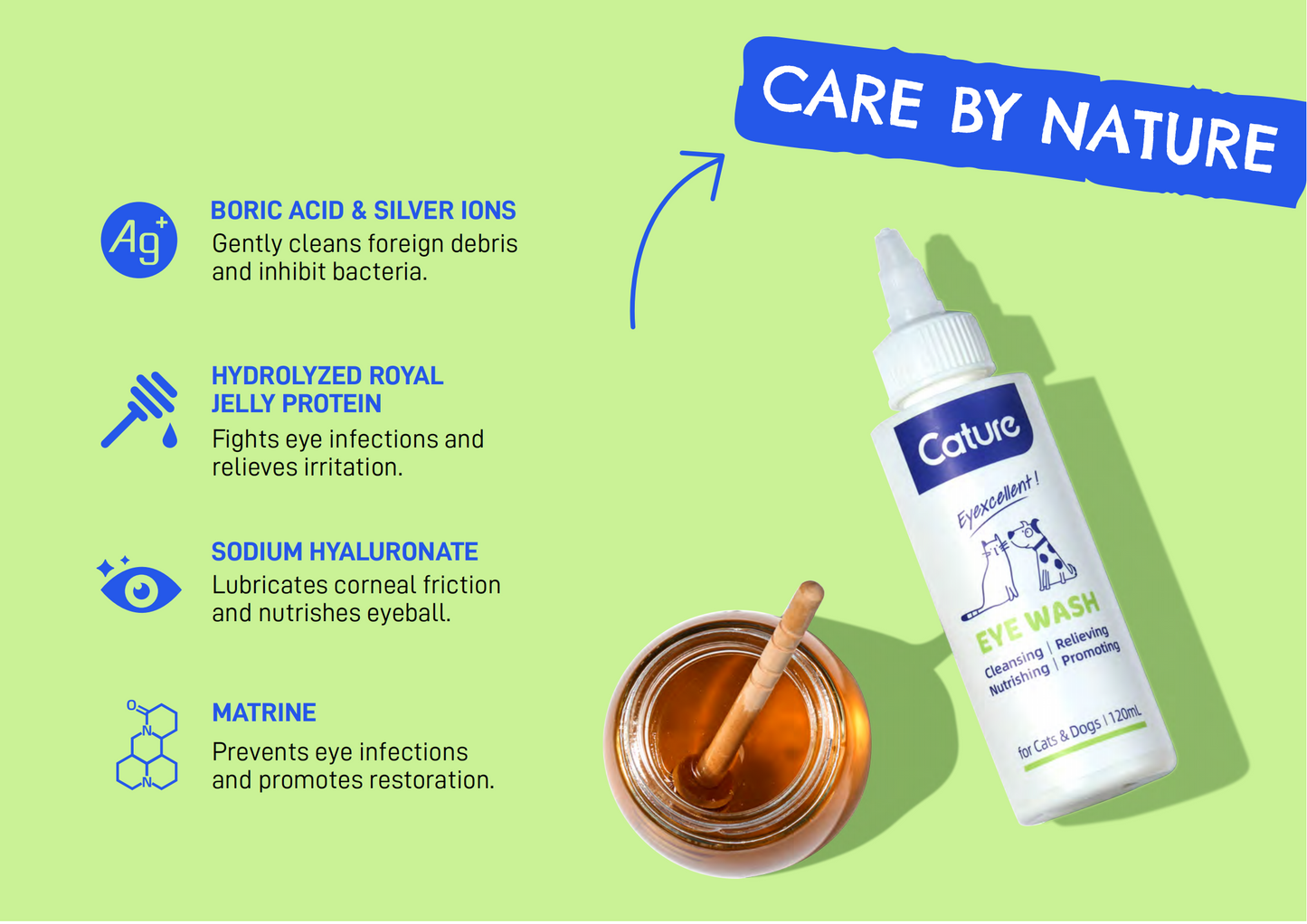 CATURE - Purelab Cat and Dog Physiological Eye Cleanser 120ml