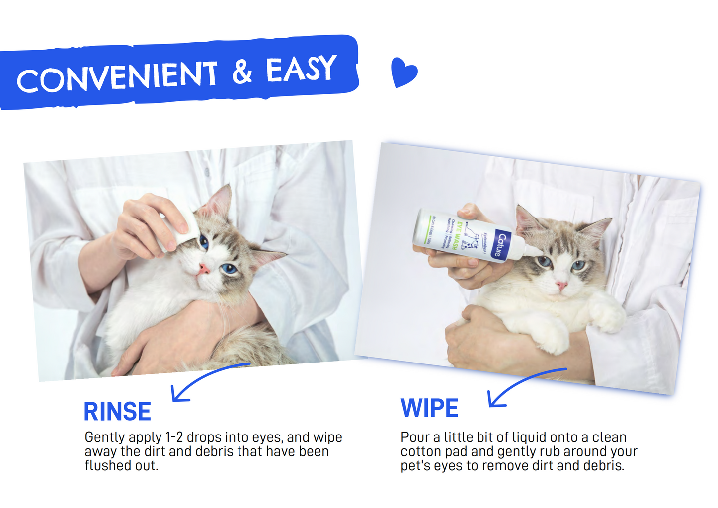 CATURE - Purelab Cat and Dog Physiological Eye Cleanser 120ml
