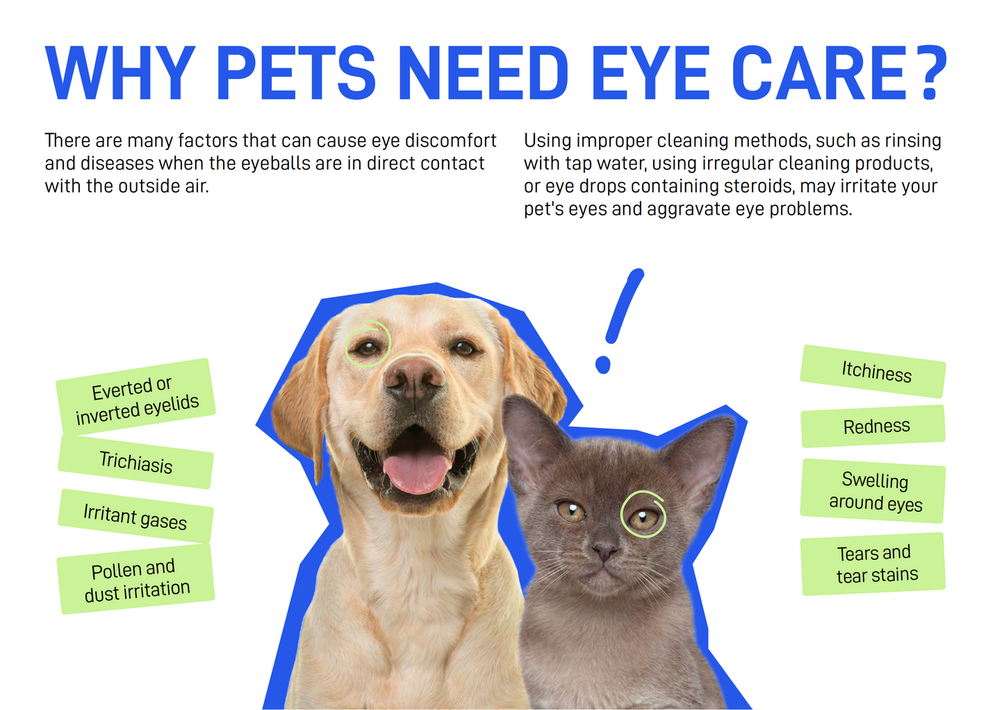 Cature Pet Eye Wipes/Tear Stain Remover Wipes 100 count for Dog and Cat