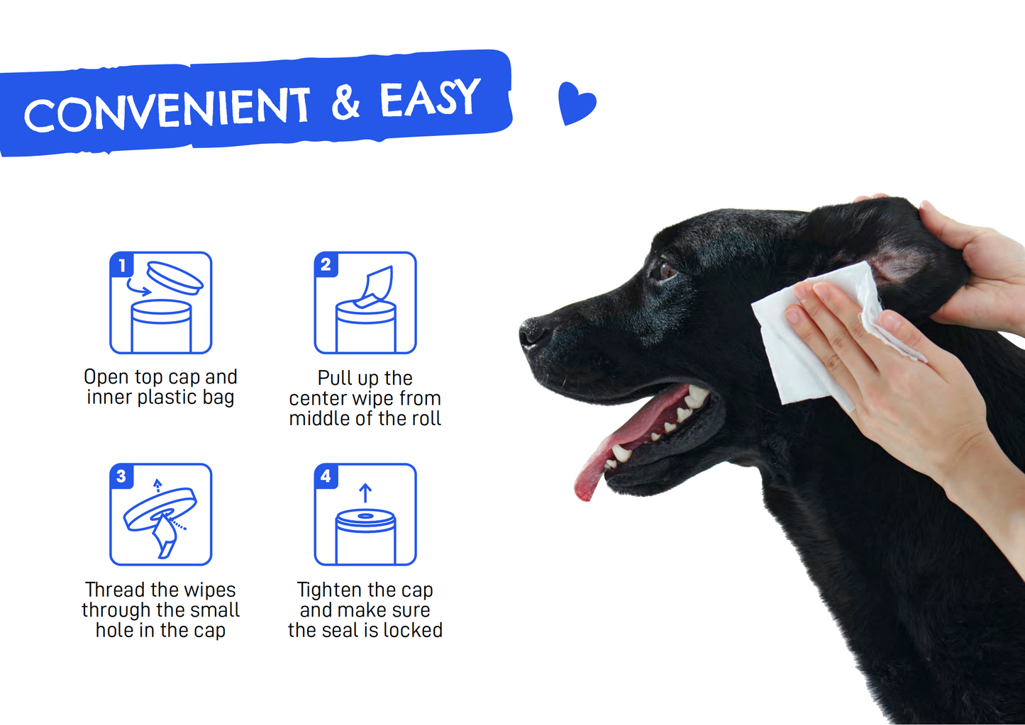 Cature Pet Eye Wipes/Tear Stain Remover Wipes 100 count for Dog and Cat