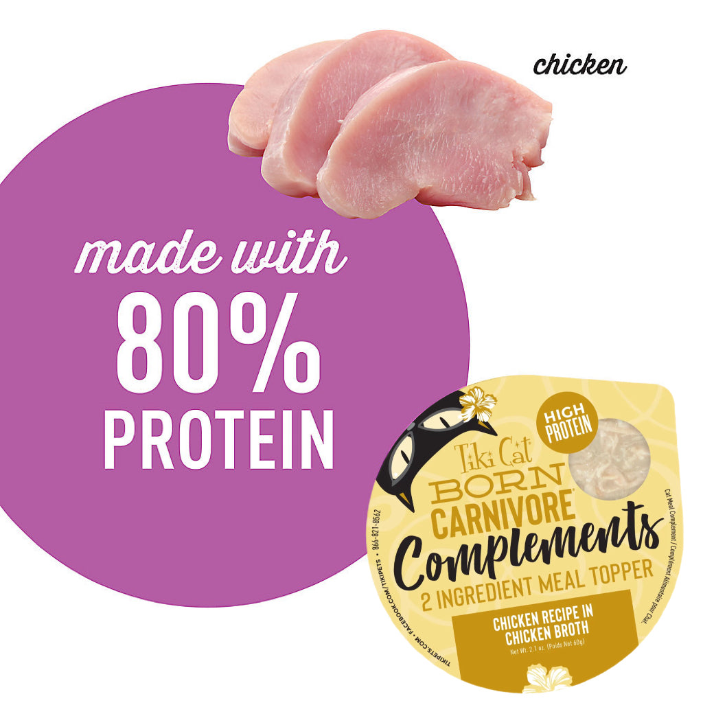 Tiki Cat® Born Carnivore® Complements Chicken Cat Meal Toppers
