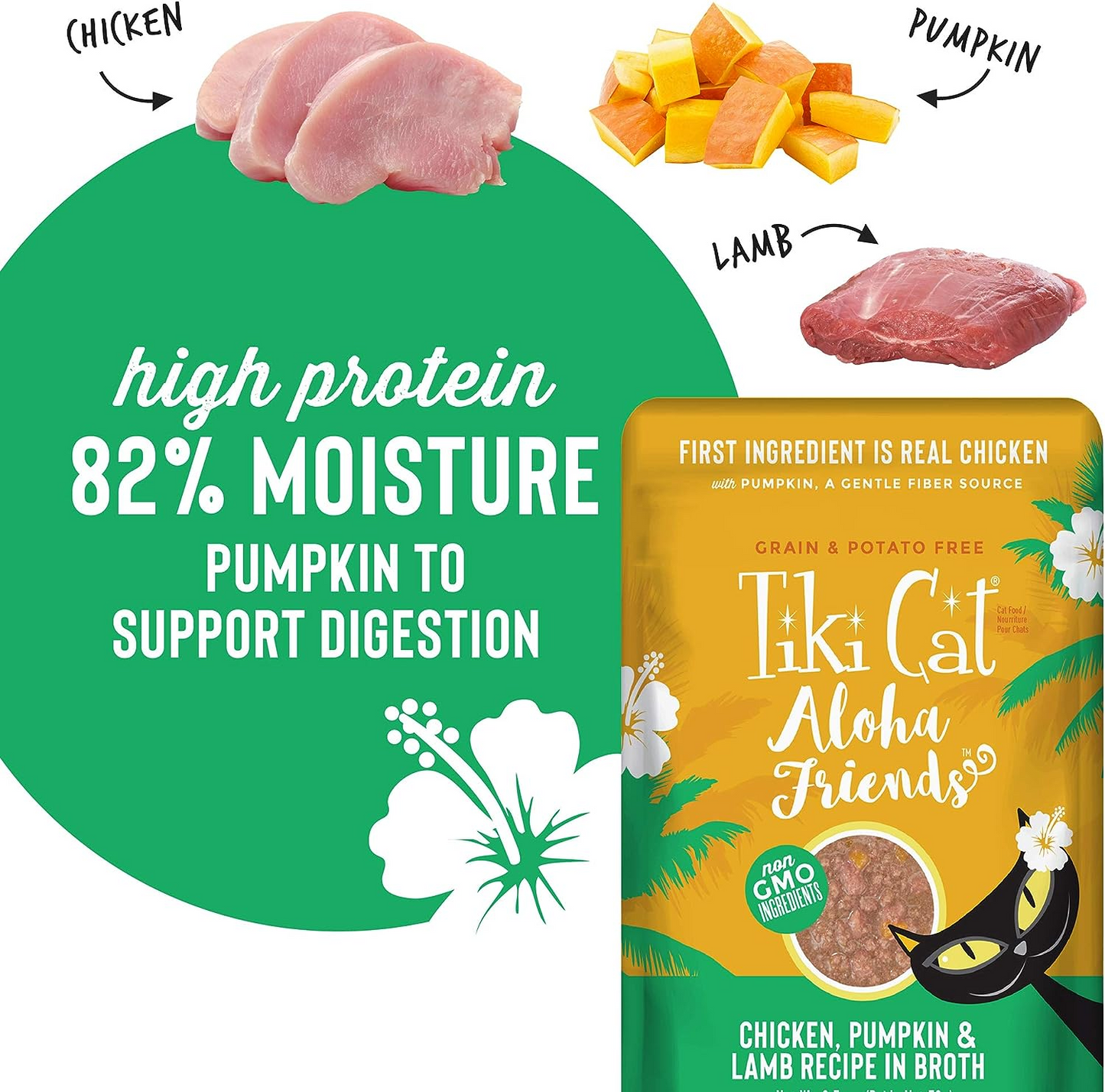 Tiki Cat® Aloha Friends™ Chicken, Pumpkin & Lamb Cat Wet Food