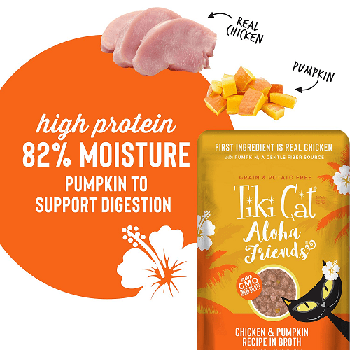 Tiki Cat® Aloha Friends™ Chicken & Pumpkin Cat Wet Food