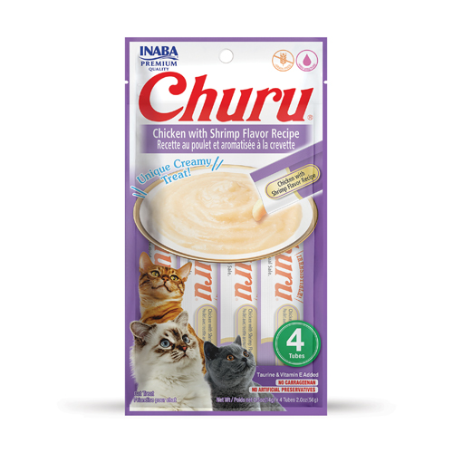INABA Cat CHURU Chicken with Shrimp Flavour Recipe