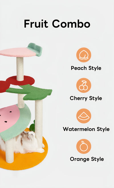 VETRESKA Cat Tree Cat Tower Sisal Scratching Posts Multi-Level Platform Activity Furniture 41.3'' product image 2