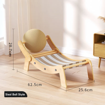 Cat scratcher lounge bed Sisal Ball Style dimensions