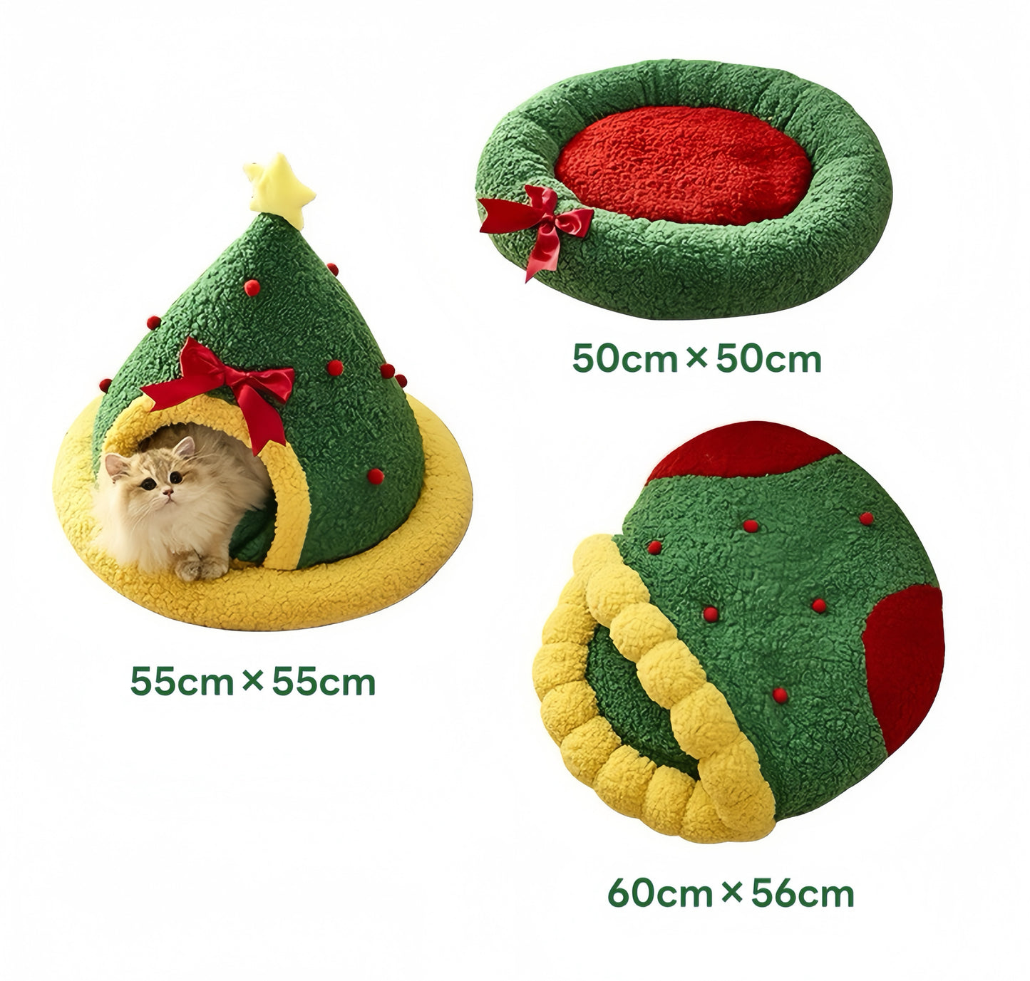 Christmas Pet Nest, Warm Winter Bed for Pets