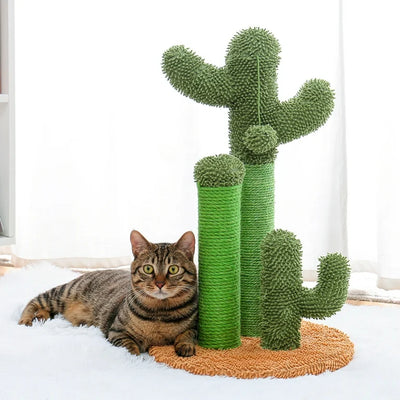 PAWZ Road Cat Scratching Post Cactus Cat Scratcher Featuring with 3 Scratching Posts and Dangling Ball product image 2