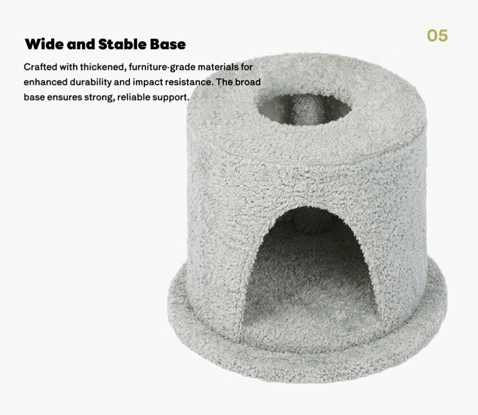 ZEZE Aidola Flower House Cat Tree Lotus Leaf Cat Tree Cat Tower Indoor,Scratching Post Jumping Toy Climbing Frame Integrated Multifunctional Apartment,for All Cats