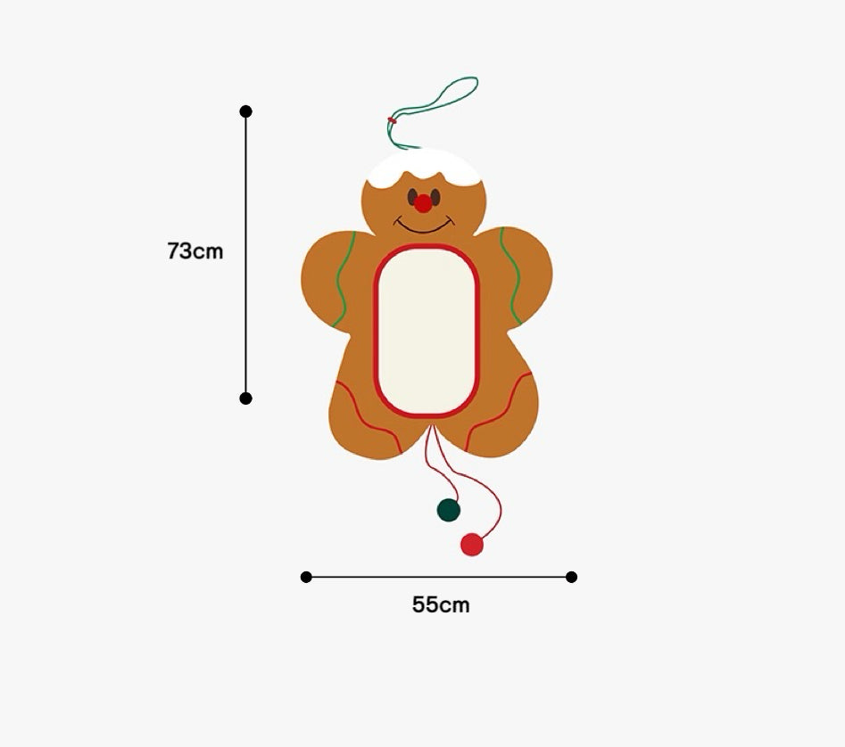 ZEZE Gingerbread Man Cat Scratching Mat