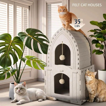 Original | The Felt Fortress: Modular Castle Cat Den | gallery image 01 | source preserved