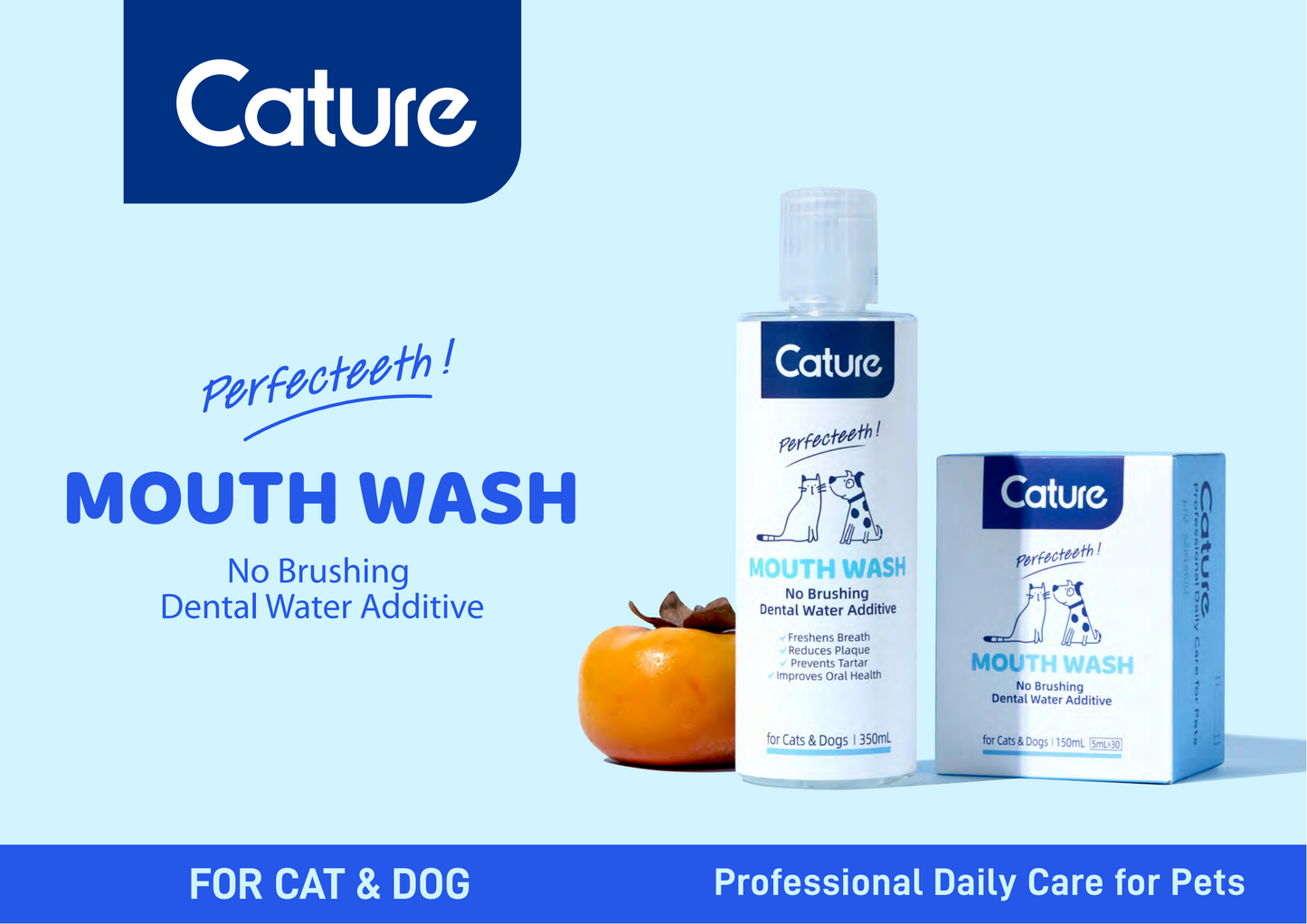 CATURE - Purelab Pet Oral Care Mouthwash Sachet Case 350ml