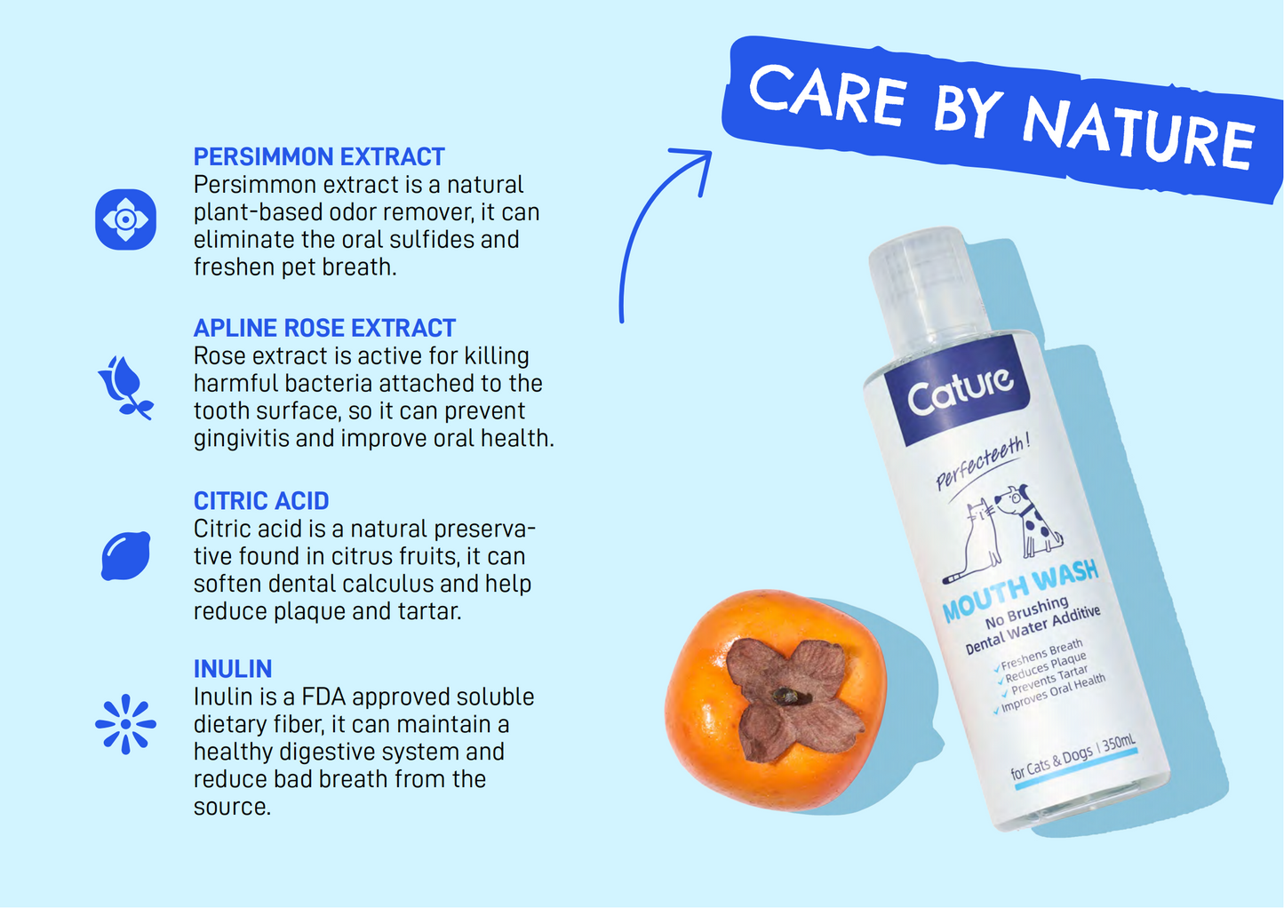 CATURE - Purelab Pet Oral Care Mouthwash Sachet Case 350ml