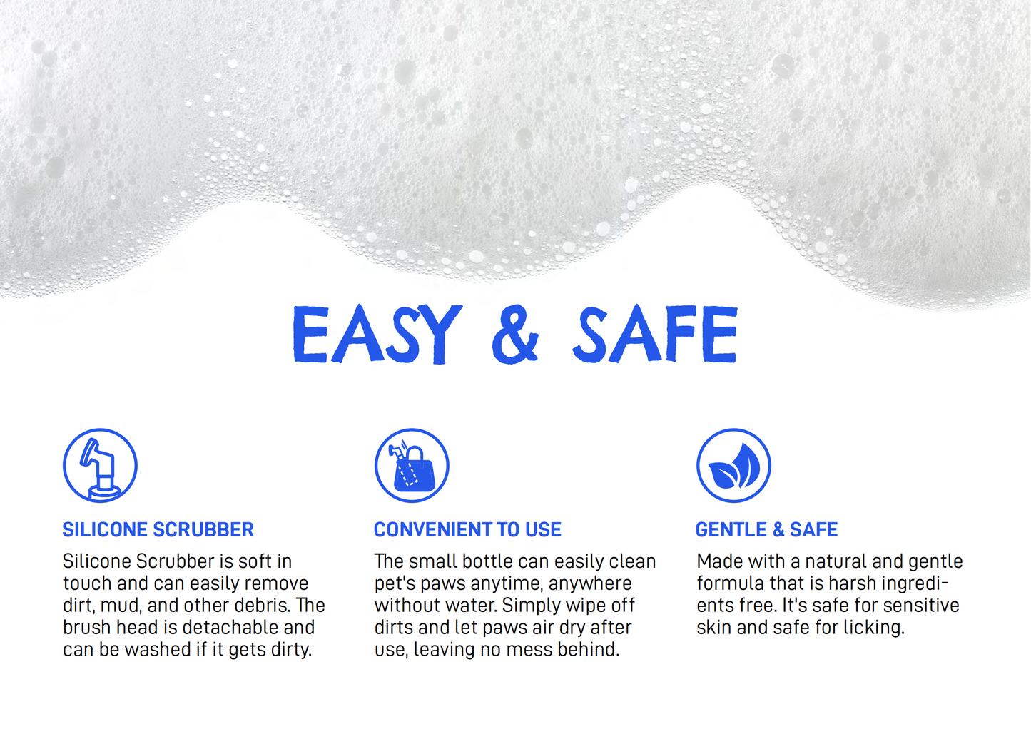 CATURE - Purelab Pet Dry Wash Paw Foam with Brush 150ml