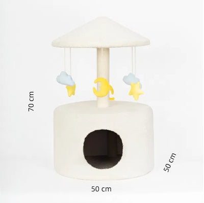 WULEE Carousel Park cat climbing tree 70 cm high and 50 cm wide