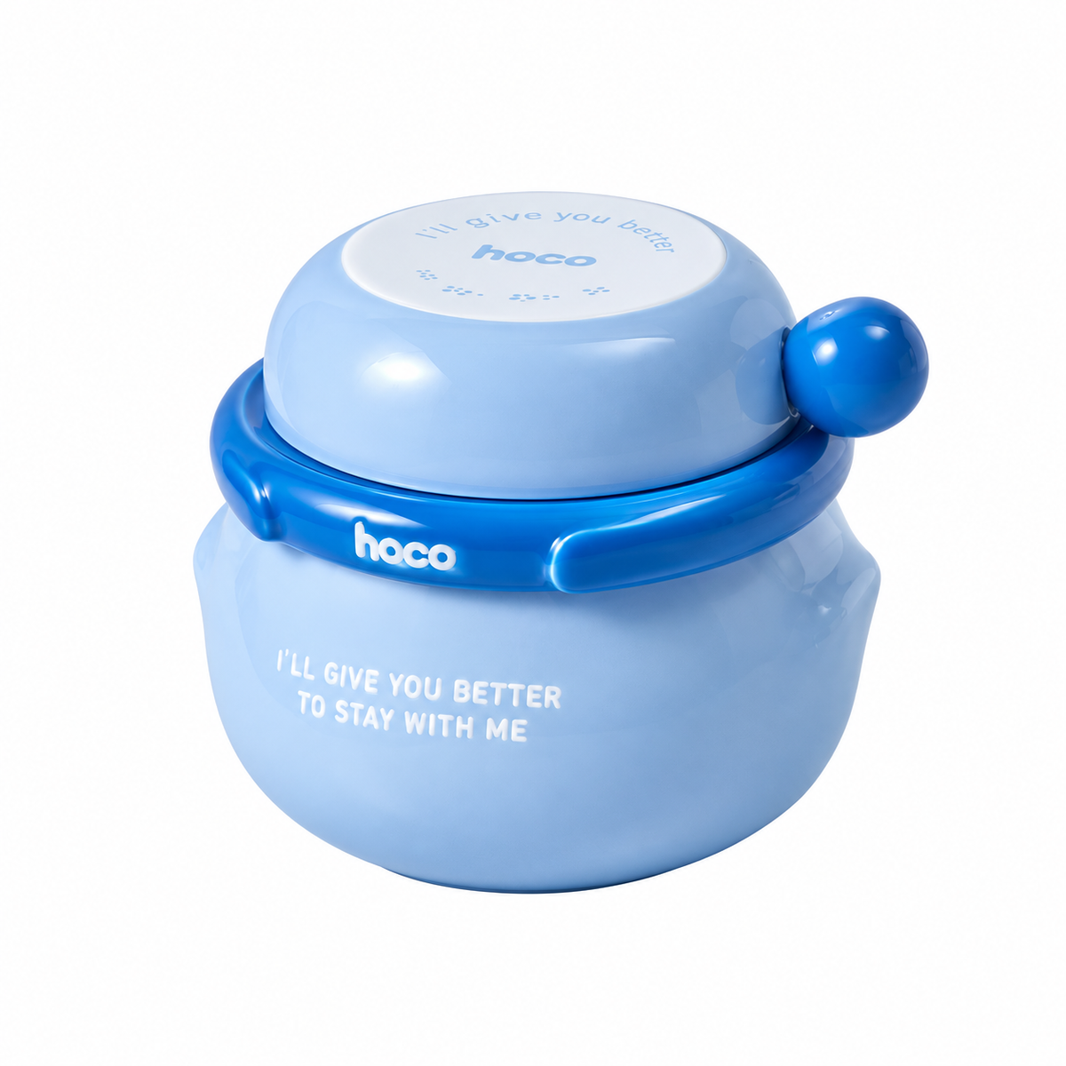 3-in-1 Ceramic Pet Bowl Set | clean white SKU packshot | Blue | VARIANT_MEDIA_CORRECTION