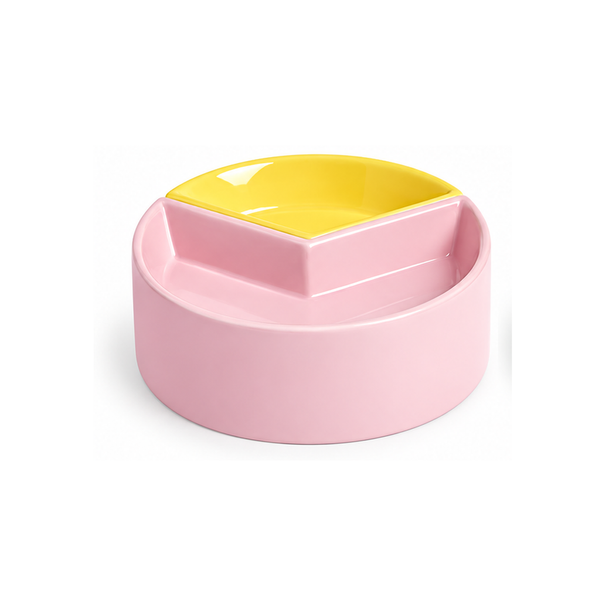 VETRESKA Like A Watermelon / Grapefruit Ceramic Bowl For Cats & Dogs | clean white SKU packshot | Grapefruit | VARIANT_MEDIA_CORRECTION