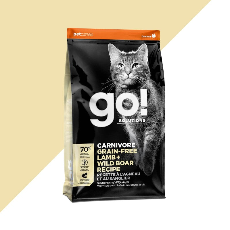 Go!CARNIVORE GRAIN-FREE LAMB + WILD BOAR RECIPE CAT FOOD