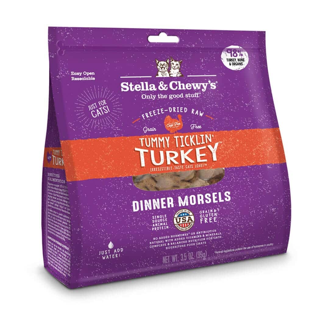 Stella&Chewy's Freeze Dried Raw TUMMY TICKLIN’ TURKEY FREEZE-DRIED RAW DINNER MORSELS - Destiny Pet