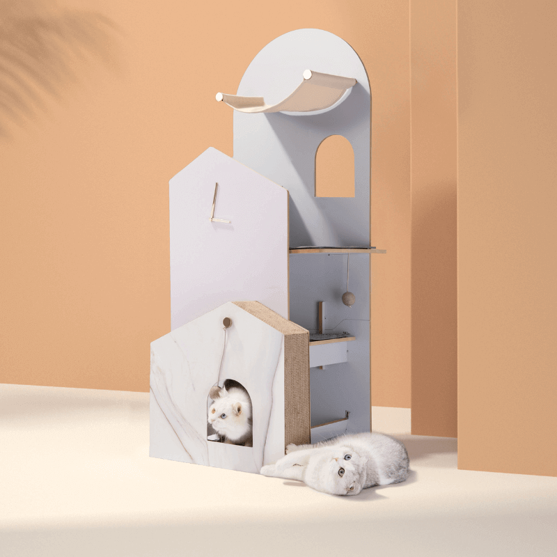 FURRYTAIL CAT TIME CAT SCRATCHING POST TREE | CAT TOWER